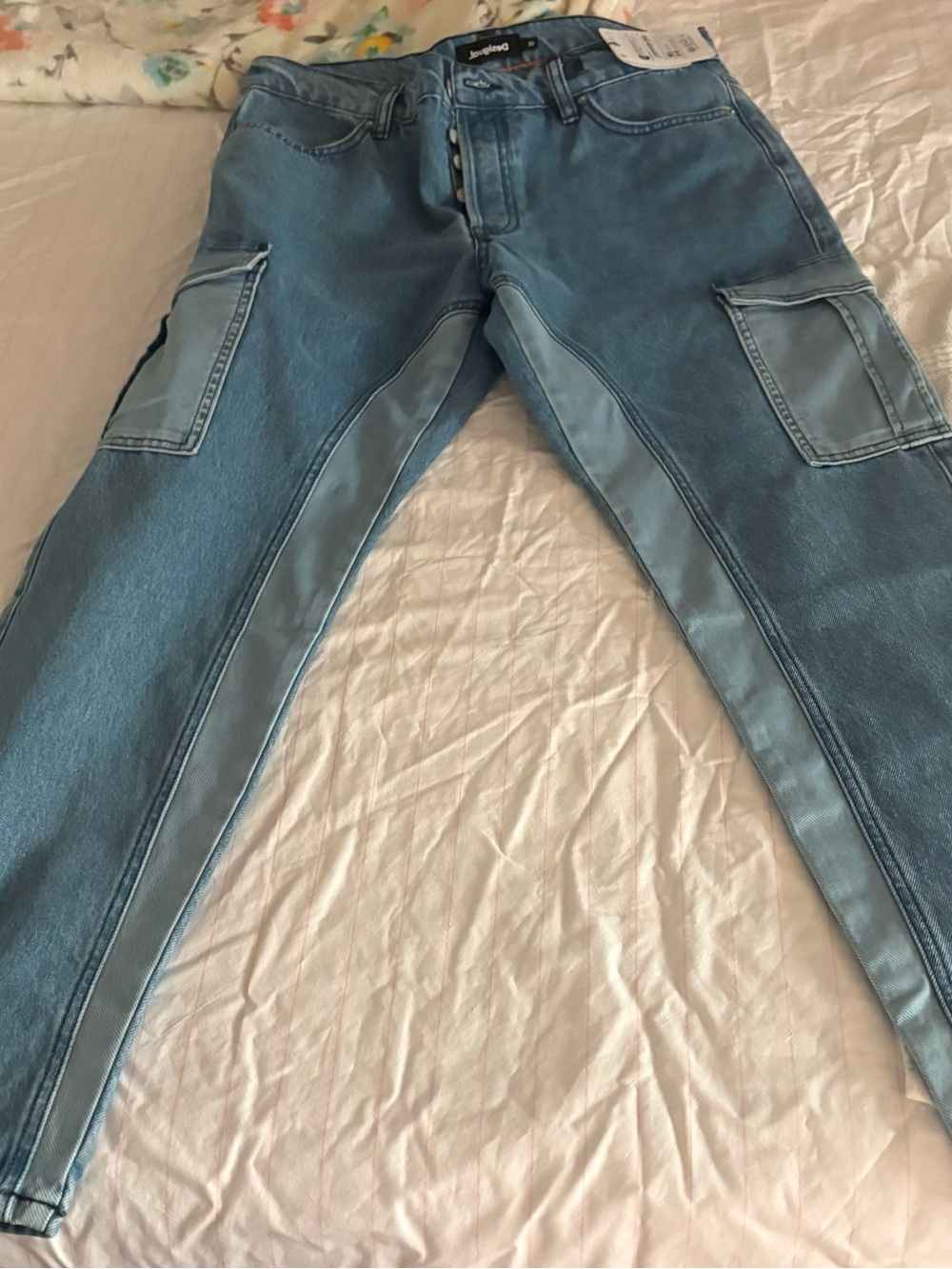 Desigual Blue Washed Denim Jeans size 32
